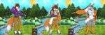 absurd_res anthro female furminko27 generation_4_pokemon generation_6_pokemon hi_res lucario mega mega_evolution mega_lucario nintendo pokemon pokemon_(species) pokemorph standing surprised tf_sequence transformation transformation_sequence