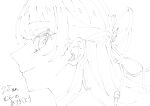  1girl assassin_(pencilblood76) braid close-up closed_mouth completion_time from_side greyscale hair_ornament hair_ribbon half_up_braid half_updo highres lineart link!_like!_love_live! looking_at_viewer love_live! monochrome murano_sayaka profile ribbon simple_background smile solo star_(symbol) star_hair_ornament translation_request virtual_graduation_commemoration virtual_youtuber white_background 