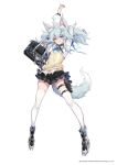  &lt;3 &lt;3_eyes absurd_res animal_humanoid breasts canid canid_humanoid canine canine_humanoid clothing female fox_humanoid fur girls_frontline hair hi_res humanoid long_hair looking_at_viewer mammal mammal_humanoid official_art pa-15_(girls_frontline) shanyao_jiang_tororo small_breasts solo tied_hair 