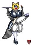 absurd_res anthro balls big_balls big_breasts big_penis bimbofication bimbofied blonde_hair breasts clothed clothing drag_(fashion) drag_queen dress erect_nipples erection eyeshadow genitals gynomorph hair hi_res huge_balls huge_breasts huge_penis humanoid hybrid hyper hyper_balls hyper_breasts hyper_genitalia hyper_penis intersex ladyfoxheart latex latex_clothing lips lipstick maid_apron maid_collar maid_uniform makeup mammal multi_arm multi_limb nipple_outline nipples nipples_through_clothes nipples_visible_through_clothing penis procyonid raccoon solo tail thick_lips tight_clothing uniform