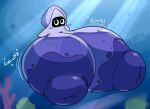 areola big_areola big_breasts big_nipples black_eyes blooper blush breasts busty_feral english_text female feral hi_res huge_areola huge_breasts huge_nipples hyper hyper_areola hyper_breasts hyper_nipples looking_at_viewer mattthetooncat nipples onomatopoeia purple_areola purple_nipples solo sound_effects text translucent translucent_breasts white_body