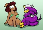  2022 4k absurd_res anthro avian beak bedroom_eyes big_breasts big_butt bikini bird blue_eyes breast_squish breasts brown_body brown_fur brown_hair butt canid canine canis carla_(ok_k.o.!_lbh) cartoon_network cleavage cleavage_overflow clothed clothing curvy_figure digital_media_(artwork) domestic_dog dot_eyes duo eyelashes eyeshadow feathers feet female fingers fur gloves hair handwear hi_res hirundinid looking_at_viewer looking_back lying makeup mammal narrowed_eyes ok_k.o.!_let&#039;s_be_heroes on_side oscine passerine purple_body purple_feathers purple_hair seductive sega short_hair side_boob simple_background sitting smile someth1ngoranother sonic_riders sonic_the_hedgehog_(series) squish swallow_(bird) swimwear teeth thick_thighs toes voluptuous wave_the_swallow wide_hips 