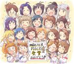  6+girls ^_^ ahoge akizuki_ritsuko amami_haruka antenna_hair black_hair blue_hair brown_eyes brown_hair choker closed_eyes closed_mouth commentary_request facing_viewer flower futami_ami futami_mami ganaha_hibiki glasses green_eyes grey_hair grin hagiwara_yukiho hair_flower hair_ornament hairband hakozaki_serika hand_up highres holding holding_microphone holding_trophy hoshii_miki idolmaster idolmaster_(classic) idolmaster_million_live! idolmaster_movie jacket kikuchi_makoto kisaragi_chihaya kitazawa_shiho long_hair long_sleeves looking_at_another looking_at_viewer microphone minase_iori miura_azusa mochizuki_anna multiple_girls nanao_yuriko official_alternate_costume one_eye_closed orange_hair ponytail red_flower red_rose rose satake_minako shijou_takane short_hair smile starpiece_dreamer_(idolmaster) starpiece_memories_(idolmaster) takatsuki_yayoi tears trophy tsubobot twintails v white_hairband white_jacket yabuki_kana yokoyama_nao 