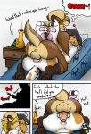 2025 4_toes absurd_res anthro anthro_on_anthro anus backwards_baseball_cap backwards_hat baseball_cap bed beep_(furcake) blonde_hair bodily_fluids bong breath calico_cat clothing comic cum cum_in_ass cum_inside dankbudgie deep_kiss dialogue dibble_(bouncykauda) domestic_cat drugs duo eyes_closed feet felid feline felis foreskin from_front_position fur furniture gaping gaping_anus genital_fluids genitals hair hair_over_eyes hat headgear headwear hi_res humanoid_genitalia humanoid_penis hybrid in_heat interrobang lobster_tail male male/male mammal marijuana mating_press moan multicolored_body multicolored_fur mustelid nightstand no_pawpads note on_bed otter panting pawpads penis pink_nose pink_pawpads plap pop_(sound_effect) profanity retracted_foreskin sex silhouette small_comic splurt substance_intoxication toes tongue tongue_out watermark