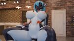 3d_(artwork) anthro apartment aquatic balls bandai_namco big_balls big_breasts big_penis blue_hair bouncing_breasts breasts cetacean curvy_figure digimon digimon_(species) digital_media_(artwork) dolphin duo ekai-ben_(artist) exveemon female genitals hair hi_res kitchen male male/female mammal moan modern_architecture motion_blur multicolored_body muscular muscular_male nipples nude oceanic_dolphin orca penetration penile penile_penetration penis penis_in_vagina pink_nipples sex smile spread_legs spreading toothed_whale two_tone_body vaginal vaginal_penetration zea_nalya