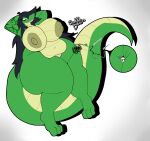 absurd_res amy_alethino attribute_theft big_breasts breasts generation_5_pokemon growing growth hi_res huge_thighs hyper hyper_thighs macro micro nintendo pokemon pokemon_(species) reptile scalie shrinking size_theft size_transformation slitherspawn snake snekkobean thick_thighs transformation tynamo