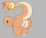  big_butt bright_(justwhite) butt butt_focus charmander female feral genitals half-closed_eyes hi_res justwhite looking_at_viewer narrowed_eyes nintendo pok&eacute;mon pok&eacute;mon_(species) pussy smile smirk solo thick_thighs video_games 