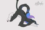  animated anthro belly_inflation bodily_fluids erection genitals inflation inflation_bulb kellsmiley male penis sergal sex solo tytolis vomit vore water 