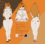  &lt;3 0v00w0_(artist) 4_toes 5_fingers absurd_res anthro big_breasts breasts brown_hair butt chest_tuft claws domestic_cat eye_markings feet felid feline felis female fingers flower genitals hair heart_(marking) hi_res looking_at_viewer mammal markings model_sheet ms.lilico nude orange_eyes pawpads plant pussy simple_background solo toe_claws toes tuft 