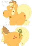  absurd_res anthro anthrofied anus applejack_(mlp) big_breasts big_butt blonde_hair blush bouncing_breasts breasts bubble butt clothing cowboy_hat cutie_mark earth_pony english_text equid equine eyelashes fart fart_bubbles fart_fetish female flat_colors freckles friendship_is_magic green_eyes hair hasbro hat headgear headwear hi_res horse imaranx mammal my_little_pony navel navel_piercing nipple_piercing nipples nude one_eye_closed onomatopoeia open_mouth open_smile overweight overweight_anthro overweight_female piercing pony pose raised_tail smile sound_effects text yellow_tail 