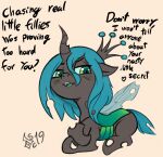  ageplay arthropod changeling dialogue female feral friendship_is_magic insect_wings my_little_pony queen_chrysalis_(mlp) smug solo soulcentinel talking_to_viewer teasing wings young 