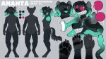 16:9 2026 anthro bared_teeth black_body black_fur black_sclera digital_media_(artwork) european_mythology eyewear female fur glasses gorgon greek_mythology hi_res hybrid hyena mammal model_sheet mythology paws scar sexotheque smile solo teeth widescreen