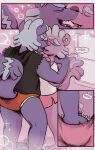  anthro barely_visible_genitalia barely_visible_penis clothing comic dirk_skunkdad duo eyes_closed father father_and_child father_and_son genitals hand_in_pants hi_res incest_(lore) kissing male male/male mammal mephitid parent parent_and_child penis shiny_skunk_(character) shinyluvdisc skunk son underwear 