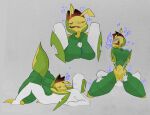 abdominal_bulge animal_humanoid anon anthro arthropod arthropod_humanoid big_breasts blush breast_play breasts digital_media_(artwork) duo female generation_5_pokemon genitals green_body hand_on_leg hand_on_thigh heart_symbol hearts_around_head hi_res holding_both_legs holding_breast holding_head humanoid insect insect_humanoid laying_on_another leaf leaf_hair leavanny looking_at_viewer looking_pleasured male male/female mixed_media motion_lines nintendo orange_eyes penetration plant plant_hair pokemon pokemon_(species) pseudo_hair sex sfpepp simple_background smile smiling_at_another smiling_at_partner spread_legs spreading thick_thighs titfuck traditional_media_(artwork) vaginal vaginal_penetration vulva