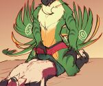 armpit_hair bodily_fluids body_hair bulge canid canine canis clothing dinosaur dromaeosaurid duo feathered_scalie feathered_wings feathers frottage genital_fluids green_body green_clothing green_underwear happy_trail hi_res leaking_precum male male/male mammal mexican_wolf milo_(yellowluster) penile penises_touching precum precum_on_underwear prehistoric_species red_body red_clothing red_underwear reptile saurischian scalie sex shido_(shiftshido) shiftshido simple_background stained_underwear theropod tongue tongue_out underwear wet wet_clothing wet_underwear wings wolf