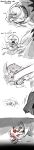2026 absol absurd_res ambiguous_gender blood bodily_fluids claws comic crying digital_drawing_(artwork) digital_media_(artwork) english_text feral front_view fur generation_3_pokemon hi_res horn long_image lying nintendo on_front pokemon pokemon_(species) pupils red_eyes simple_background solo tall_image tears teeth tenebscuro text white_pupils