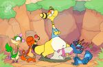 ampharos animated animated_gif anthro anthro_on_feral balls bestiality big_balls blush bodily_fluids bow_tie charmander coercion dialogue female feral feral_penetrated fire food gecqua generation_10_pokemon generation_1_pokemon generation_2_pokemon generation_5_pokemon genitals group guillotine long_playtime long_tongue male male/male meat nintendo oral penetration pokemon pokemon_(species) pokemon_mystery_dungeon prince questionable_consent roksim royalty sausage smug snivy spike_chunsoft sweat tears text thought_bubble tongue