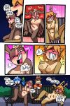 2:3 3_toes 5_fingers 6_panel_comic absurd_res after_masturbation amphibian anthro antlers ariel_(deerkid) bench black_nose blue_body blue_fur blush blush_lines breasts brown_body brown_fur brown_nipples butt canid canine canis casual_masturbation casual_nudity clothing comic dare deer deerkid dialogue english_text feet female fingering fingers fox frog fur genitals group hair hare hat headgear headwear hi_res holding_money holding_object hooves horn lagomorph leporid male mammal marcus_mccloud masturbation moan money multicolored_body multicolored_fur night nintendo nipples nude orange_body orange_hair orange_skin orgasm orgasm_face peppy's_granddaughter plant plantigrade public public_masturbation public_nudity rabbit scut_tail short_tail shrub slippy's_son smile speech_bubble star star_fox tail tan_body tan_fur teeth text toad_(frog) toes tongue vaginal vaginal_fingering vaginal_masturbation vulva white_body white_fur