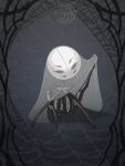 2026 3:4 4_legs absurd_res anthro arachnid armless arthropod arthropod_webbing eidel-elias-weise emblem featureless_chest featureless_crotch female hi_res hollow_knight:_silksong hollow_knight_(franchise) looking_at_viewer nude nude_female one_leg_up raised_leg seductive segmented_body sitting sitting_on_ground slim_female small_waist solo spider spider_web spikes spikes_(anatomy) spread_legs spreading team_cherry veil wasp_waist weaver_(hollow_knight) wide_hips