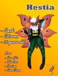 absurd_res antennae_(anatomy) anthro armpit_hair arthropod arthropod_abdomen blue_eyes bluequill_studios body_hair carapace clothing english_text female fluffy fluffy_chest generation_5_pokemon gesture hair hand_behind_head hand_gesture hestia_brandt hi_res leggings legwear muscular muscular_female nintendo one_eye_closed pokemon pokemon_(species) shirt solo spread_wings tank_top text topwear v_sign volcarona weights white_hair wings wink