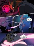 2026 absurd_res alley anthro arm_grab blue_eyes claws clothed clothing comic dialogue digital_media_(artwork) duo eeveelution english_text finger_claws generation_6_pokemon generation_8_pokemon hi_res male nintendo odeko-yma pix_(odeko-yma) pokemon pokemon_(species) pokemon_mystery_dungeon signature speech_bubble spike_chunsoft sylveon text thievul tilde_after_text trash_can yellow_eyes