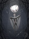 2026 3:4 4_legs 6_eyes absurd_res anthro arachnid armless arthropod arthropod_webbing bound clothing dangling_legs dress dress_only eidel-elias-weise eyelashes female hi_res hollow_knight:_silksong hollow_knight_(franchise) horn lingerie multi_eye one_leg_up raised_leg seductive segmented_body small_waist solo spider spider_web spikes spikes_(anatomy) spread_legs spreading suspension team_cherry thigh_gap translucent translucent_clothing translucent_dress wasp_waist weaver_(hollow_knight) wide_hips