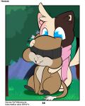  absurd_res ansel_(rodent_powered) better_version_at_source blue_eyes brown_body brown_fur cave comic eyes_closed forest fur grass head_tuft headpat hi_res minccino neapolitan_fur nintendo open_mouth patrat patting_head plant pok&eacute;mon pok&eacute;mon_(species) pok&eacute;mon_mystery_dungeon robin_(rodent_powered) rodent_powered_(softestpuffss) scarf sitting smile softestpuffss tail_tuft tree tuft video_games 