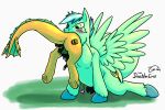  &lt;3 balls blush bodily_fluids cutie_mark doesnotexist eyes_closed fan_character feathered_wings feathers feral feral_pred feral_prey fetlocks genital_fluids genitals green_body green_hair gyrotech hair hasbro hi_res hooves kissing licking lyjzet male male_pred male_prey mane my_little_pony oral oral_vore penile penis penis_lick precum saliva same_size_vore sex tatzlpony tentacle_tongue tentacles tongue tongue_out vore wings yellow_body zuthal 