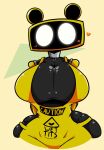  &lt;3 anthro anthrofied big_breasts blush bodysuit breasts cleavage clothed clothing curvy_figure english_text female five_nights_at_freddy&#039;s five_nights_at_freddy&#039;s:_security_breach front_view fully_clothed hi_res hourglass_figure huge_breasts humanoid looking_at_viewer machine mouthless partially_clothed robot robot_humanoid scottgames simple_background skinsuit solo text thick_thighs tight_clothing treshbaggy video_games wet_floor_bot_(fnaf) white_eyes wide_hips 