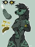  anthro azazelazzy female herm hyaenid intersex male mammal solo 