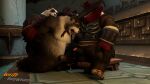  3d_(artwork) blizzard_entertainment digital_media_(artwork) giant_panda hi_res lingchiyun_(artist) male male/male mammal pandaren paws sex taran taran_zhu ursid video_games warcraft whitebrowned_(artist) 