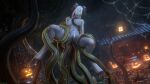  3d_(artwork) abdominal_bulge accessory anal anus big_breasts blizzard_entertainment breasts curled_horns digital_media_(artwork) digitigrade double_penetration double_vaginal draenei female furgonomics genitals glowing glowing_eyes hi_res hooves horn horn_jewelry humanoid jewelry navel nipple_fetish nipple_play nipples penetration pussy sex spread_legs spreading tail_accessory tail_jewelry tentacle_monster tentacles triple_penetration vaginal vaginal_penetration video_games warcraft zentaeron 