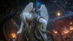  3d_(artwork) big_breasts blizzard_entertainment breasts clothing digital_media_(artwork) elf feathers female genitals hi_res high_heels humanoid humanoid_pointy_ears lace lace_stockings legwear night_elf nipple_fetish nipple_play nipples penetration pussy restrained sex suspension tentacle_monster tentacles thick_thighs thigh_highs triple_penetration vaginal vaginal_penetration video_games warcraft wide_hips wings zentaeron 