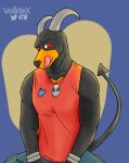  anthro canid canid_demon canine canis demon dobermann domestic_dog hellhound hi_res horn houndoom male mammal muscular muscular_male nintendo pinscher pok&eacute;mon pok&eacute;mon_(species) solo video_games volktex 