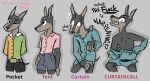  absurd_res angry anthro baggy_clothing canid canine canis clothed clothing colored curtaincallchallenge dialogue digital_drawing_(artwork) digital_media_(artwork) dobermann domestic_dog dress_shirt english_text fashion fur halcyon_(series) hi_res high_waisted_bottomwear looking_aside looking_away lost_andsafe male mammal meme open_mouth pinscher shirt shocked solo surprise teeth teeth_showing text topwear wendover_(halcyon) 