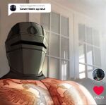  1boy bara bird_tattoo chest_tattoo contact_(field_medic) cover_them_up_slut_(meme) helmet large_pectorals looking_at_viewer male_focus meme muscular muscular_male nude pectoral_focus pectorals rainbow_six_siege solo tachanka_(rainbow_six_siege) tattoo tiktok upper_body 