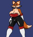  anthro armwear big_breasts breasts bulge canid canine clothed clothing cosplay elbow_gloves female fox glistening gloves gynomorph handwear hi_res huge_breasts intersex mammal mexicommie multicolored_clothing red_clothing red_fox rouge_the_bat rubber rubber_clothing rubber_suit sega skimpy solo sonic_the_hedgehog_(series) thick_thighs two_tone_clothing white_clothing white_gloves white_handwear 