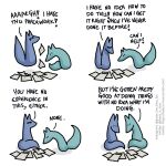  1:1 blue_body blue_fox_(foxes_in_love) blue_fur blue_tail canid canine comic dialogue duo english_text feral fox foxes_in_love fur green_body green_fox_(foxes_in_love) green_fur green_tail hi_res male_(lore) mammal shadow simple_background text url 