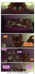  absurd_res after_sex alphonse_(james_howard) anthro canid canine canis comic dialogue domestic_cat domestic_dog duo felid feline felis female first_person_view hi_res james_howard jill_(james_howard) male male/female mammal patreon 