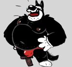  anthro belly bulge charmcharmcharm clothing disney felid feline goof_troop male mammal nipples pegleg peter_pete_sr. slightly_chubby solo underwear 