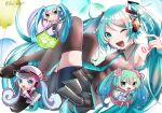  39 4girls balloon bare_shoulders black_bodysuit black_footwear black_legwear black_shirt blue_eyes blue_hair bodysuit breasts chibi commentary detached_sleeves flag flower full_body goodsmile_racing hair_flower hair_ornament hatsune_creation_myth_(vocaloid) hatsune_miku holding holding_flag kgfg4553 long_hair looking_at_viewer magical_mirai_(vocaloid) military military_uniform minigirl multiple_girls multiple_persona naval_uniform necktie open_mouth pleated_skirt racing_miku racing_miku_(2022) shirt skirt sleeveless smile thighhighs twintails uniform very_long_hair vocaloid wavy_hair yuki_miku yuki_miku_(2022) 