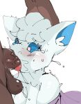  &lt;3 &lt;3_eyes age_difference alolan_vulpix anthro bodily_fluids breasts duo female head_grab hi_res human kentowan male male/female mammal nintendo oral oral_penetration penetration pok&eacute;mon pok&eacute;mon_(species) regional_form_(pok&eacute;mon) saliva tears video_games young younger_female 