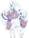  alolan_ninetales alolan_vulpix anthro asian_clothing breasts clothing daughter duo east_asian_clothing female hi_res japanese_clothing kentowan kimono mother mother_and_child mother_and_daughter nintendo parent parent_and_child pok&eacute;mon pok&eacute;mon_(species) regional_form_(pok&eacute;mon) video_games 