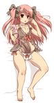  artifical_vagina artificial_vagina blush brown_eyes cum futanari highres long_hair panties penis pink_hair pocket_pussy pregnant ribbon suppy testicles underwear veins veiny_penis 