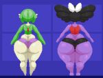  ambiguous_gender animated big_butt black_hair bottomwear bouncing_butt butt butt_jiggle clothing digital_media_(artwork) duo gardevoir gothitelle green_hair hair huge_butt huge_hips huge_thighs humanoid jiggling jumping_jacks loop multicolored_body nintendo pixel_(artwork) pixel_animation pok&eacute;mon pok&eacute;mon_(species) purple_body shirt short_playtime shorts spinneborg tank_top thick_thighs topwear two_tone_body video_games wide_hips 