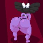  animated big_butt black_hair bouncing_butt bra butt clothing digital_media_(artwork) female gothitelle hair huge_butt huge_thighs humanoid loop nintendo pixel_(artwork) pixel_animation pok&eacute;mon pok&eacute;mon_(species) purple_body short_playtime solo spinneborg thick_thighs thong twerking underwear video_games wide_hips 