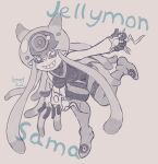  absurd_res bandai_namco digimon digimon_(species) electricity floating flying greyscale hi_res invalid_tag jellymon monochrome painting_(artwork) sfw smug traditional_media_(artwork) watercolor_(artwork) 