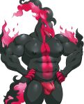  abs absurd_res anthro anthrofied black_body black_tail bulge clothing fire galarian_moltres hi_res jockstrap legendary_pok&eacute;mon maldu male multicolored_body muscular muscular_anthro muscular_male nintendo nipples pecs pink_beak pink_tail pok&eacute;mon pok&eacute;mon_(species) pok&eacute;morph regional_form_(pok&eacute;mon) simple_background solo two_tone_body underwear video_games white_background 