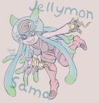  absurd_res bandai_namco digimon digimon_(species) hi_res invalid_tag jellymon painting_(artwork) smug traditional_media_(artwork) watercolor_(artwork) 