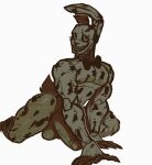  2022 animatronic anthro balls blush curvy_figure digital_drawing_(artwork) digital_media_(artwork) erection five_nights_at_freddy&#039;s five_nights_at_freddy&#039;s_3 fur genitals hi_res humanoid_genitalia humanoid_penis kneeling lagomorph leporid machine male mammal penis presenting rabbit robot ruinh00d scottgames short_tail solo springtrap_(fnaf) teeth thick_thighs video_games voluptuous yellow_body yellow_fur 